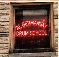 Al Germansky Drum School neon sign
